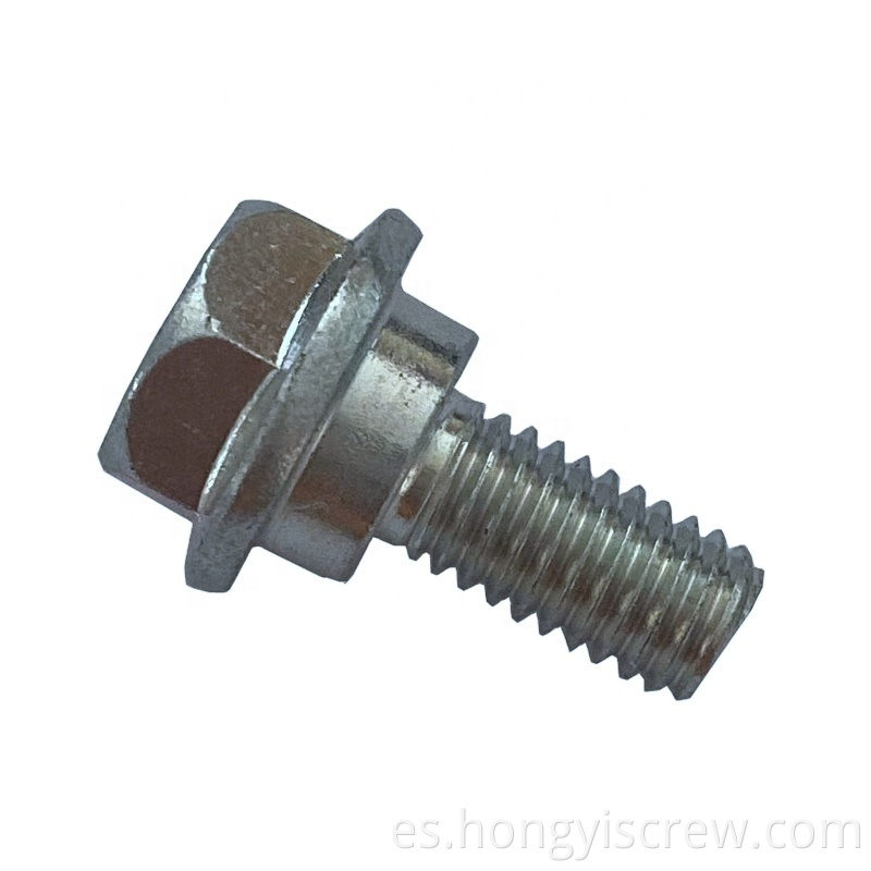Perno de alta resistencia acero perno de brida de cabeza hexadecimal chapada con soporte de stock OEM de hombro